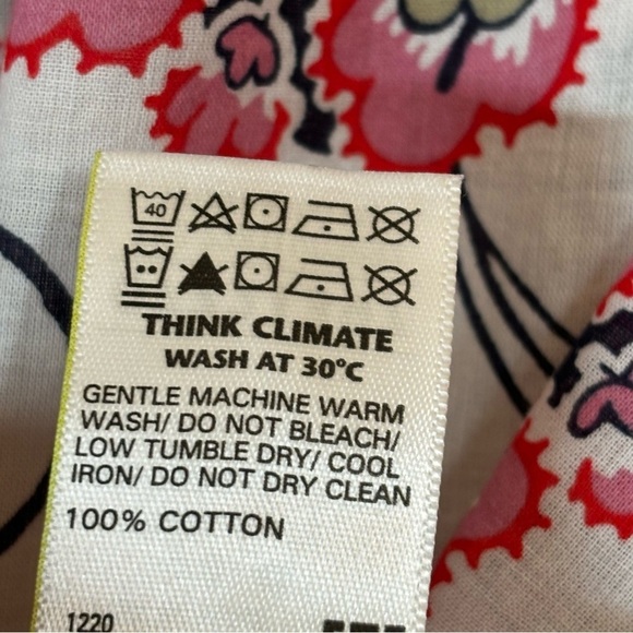 Per Una Marks and Spencer US10 Lightweight Cotton Floral Peasant Blouse - Picture 10 of 14